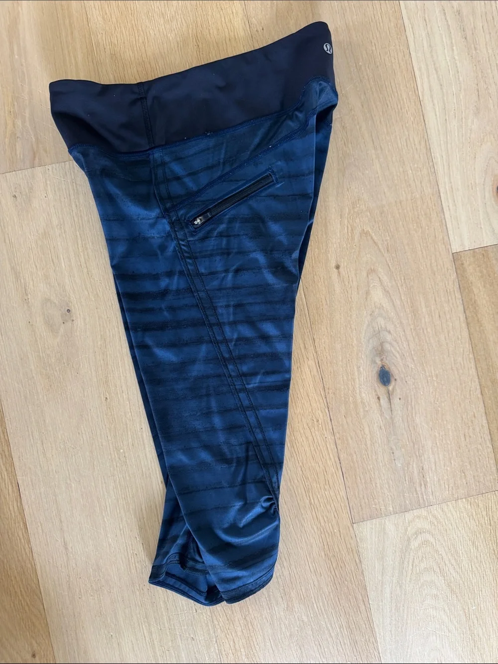 Lululemon Navy & Black Athletic Capri Leggings